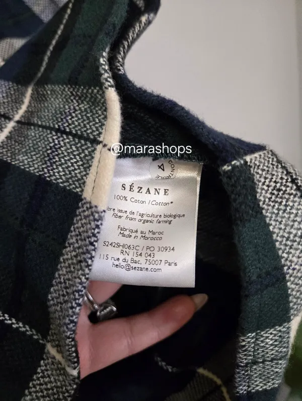 Sezane Eurielle Flannel Shirt - Image 5