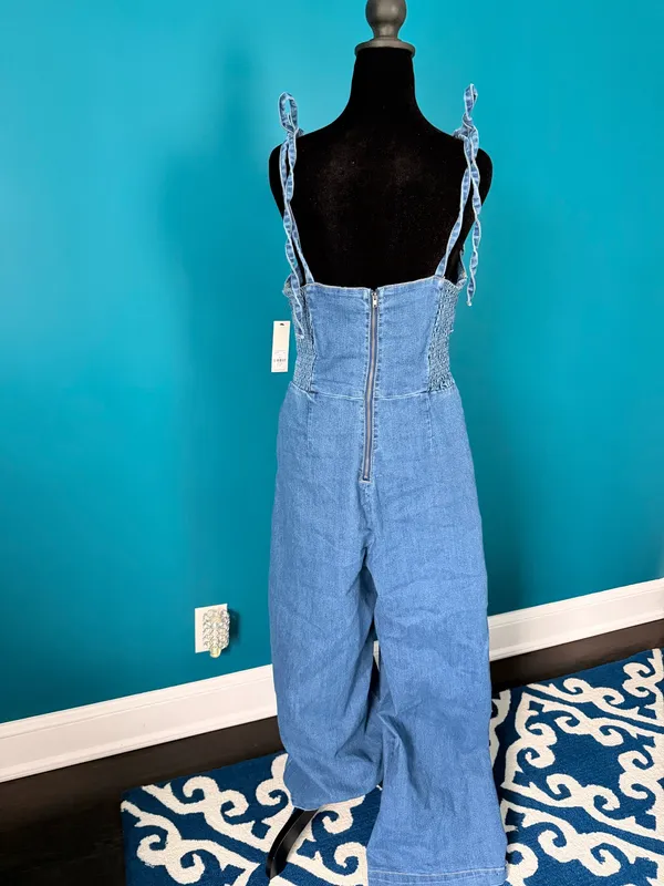 Denim Jumpsuit Francesca's - Image 3