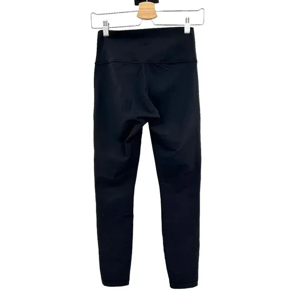 Lululemon High Times Crop *Tech‎ Mesh Black Leggings Size 6 - Image 7