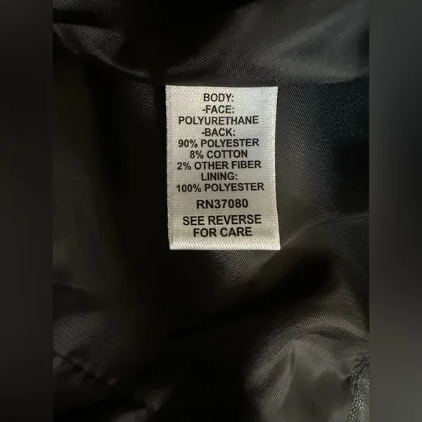 Cato Black Faux Leather Jacket - Image 5