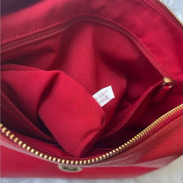 Coach Pebbled Leather East West Celeste Shoulder Bag - Image 11