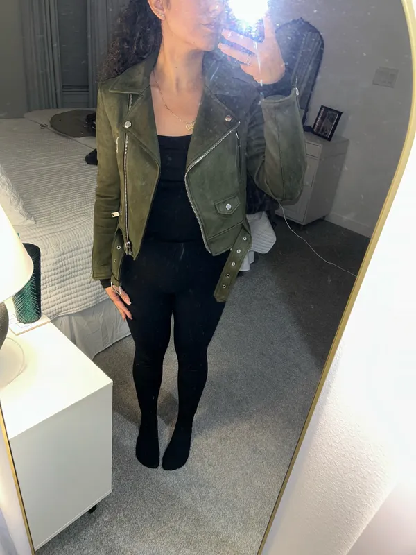 ZARA Moto Jacket Biker Suede  - Image 5
