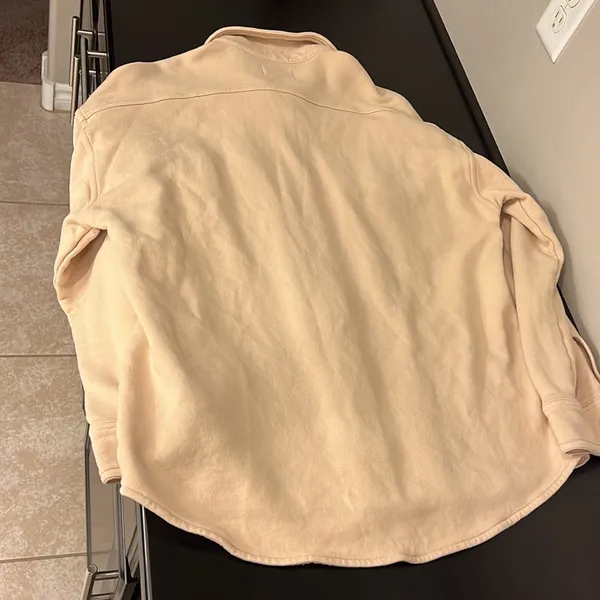 Aritzia Wilfred Free 100% Organic Cotton The Ganna Shaket, tan , oversized S - Image 13