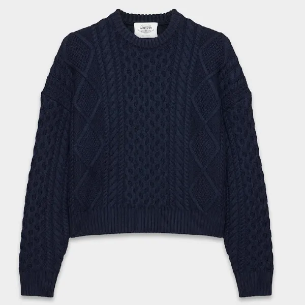 Aritzia - Heritage Knit Merino Wool Crew Hi-Hip Sweater - Image 5