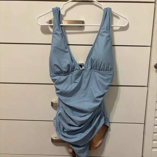 J Crew Blue One Piece Bathing Suit - Image 2