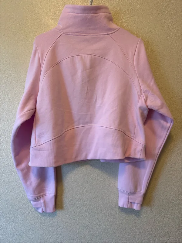 All In Motion NWT Pink Quarter Zip Sweatshirt Size Medium with Thumbhole Cuffs - Image 2