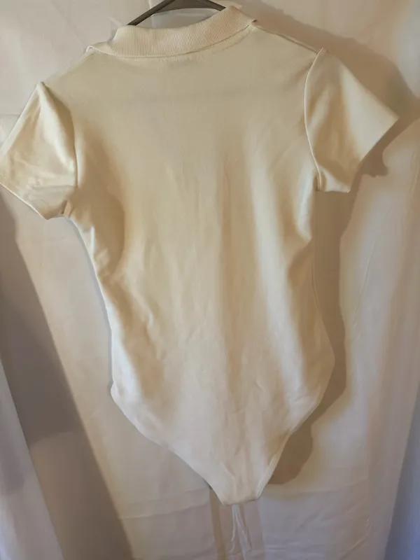 Zara Cream Polo One-Piece Women’s Bodysuit - Image 4