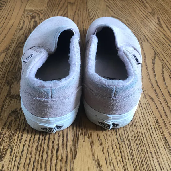 Vans Slip-On Lavender Suede Shearling Lined - Image 3