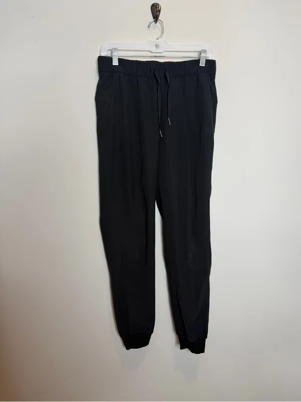 Lululemon On The Fly Jogger Black Size 6 Luxtreme Drawstring Travel Pants Lounge - Image 3