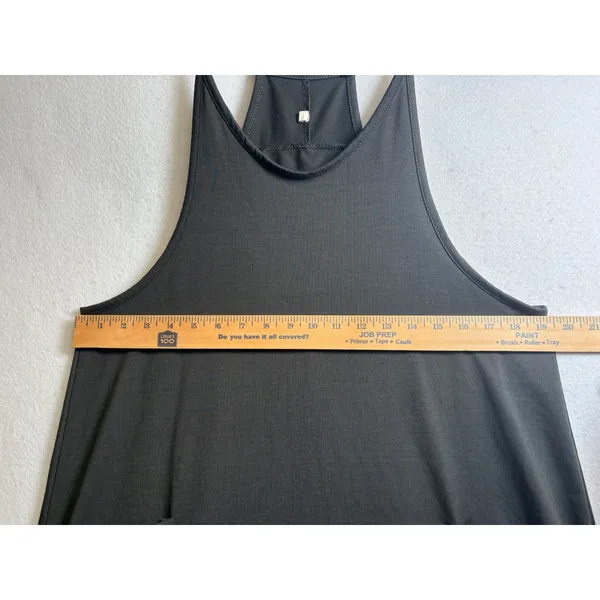 Unbranded Charcoal Gray Harem Jumpsuit Sleeveless Wide Leg Overalls Small - Image 8