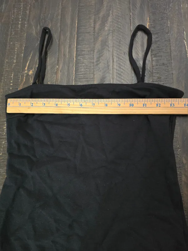 Free People Square Neck Black Bodysuit Size Small - Image 2