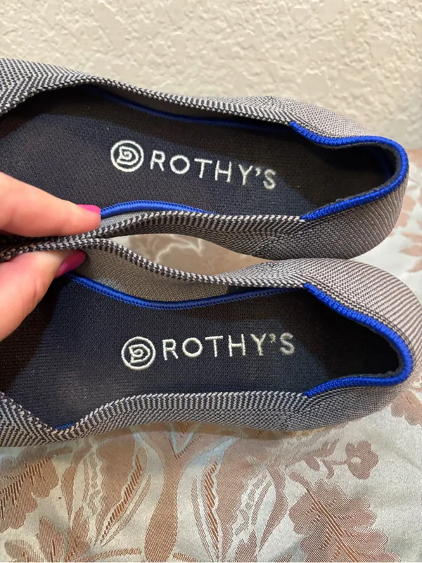 Rothy's The Point Cloud Grey Size 10 Womens Flats Retired Color - Image 11