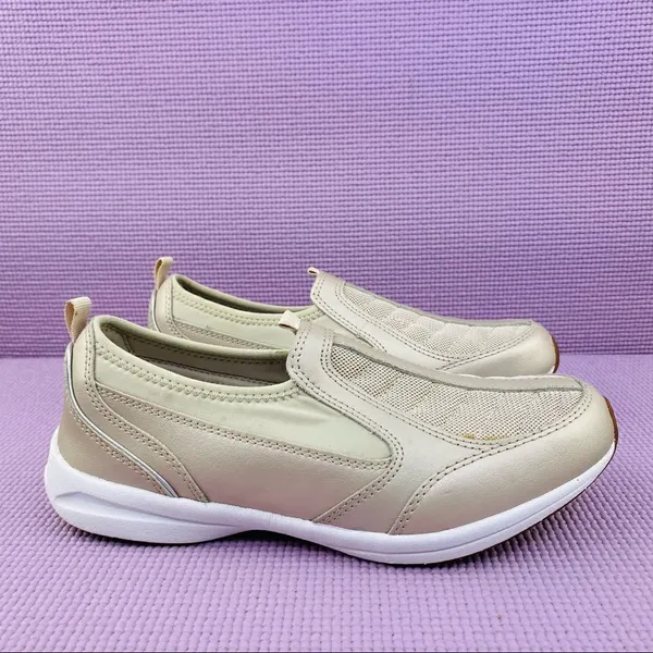 Easy Spirit Espiers Mesh Upper Slip On‎ Sneakers Metallic Beige Gold 7.5 - Image 2