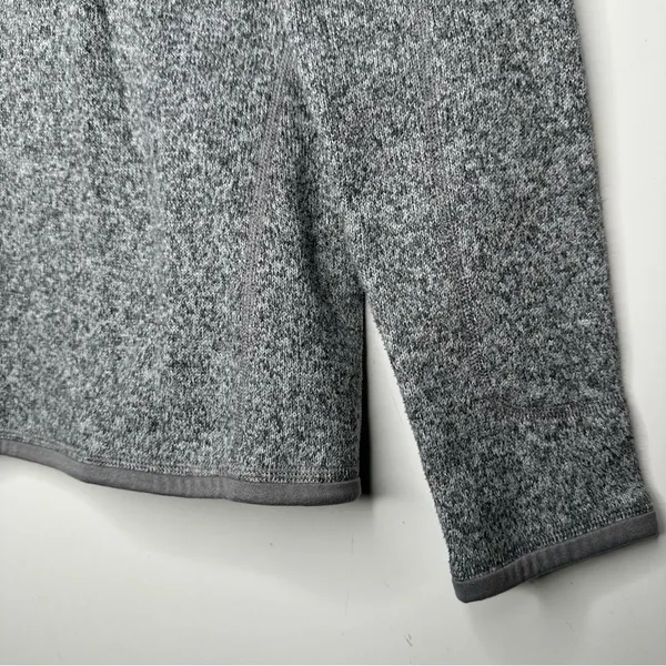 Patagonia Women's Better Sweater 1/4-Zip Fleece Pullover Light Gray Small - Image 5