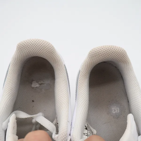 Nike Air Force 1 07 Womens 6.5 White Low Top Sneakers 315115-112 Triple White - Image 9