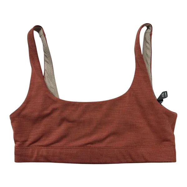 Vuori Ribbed Sports Bra / Bralette Rust Terracotta Size Small - Image 2