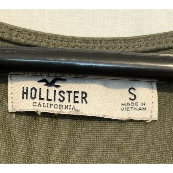 Hollister Women's Green Solid V-Neck Short Sleeve Pullover Jumpsuit S - Image 2