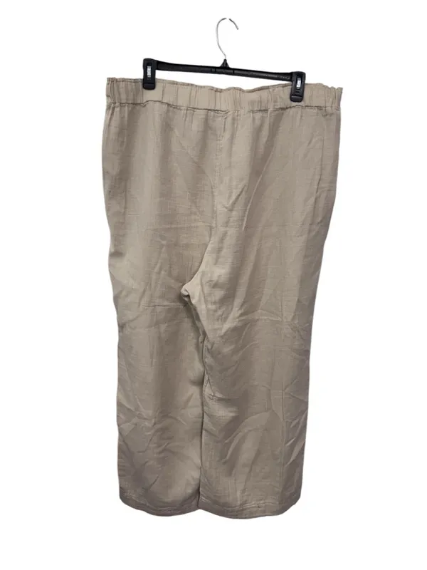 GAP Casual Beige Wide-Leg Pants 💯 COTTON - Image 4