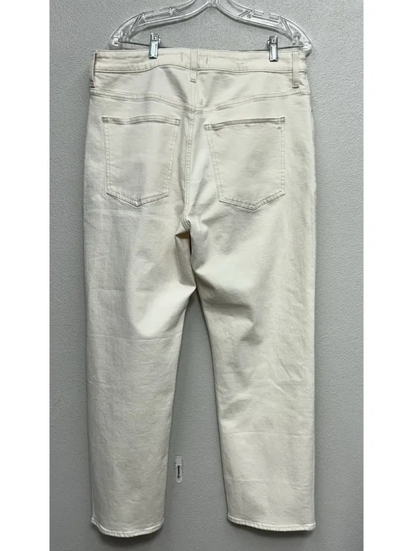 Madewell Curvy 90s Straight Jeans Size 33 Off White Ivory Sz 33 (actual 35x30) - Image 5