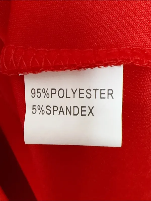 Red Faux Suede Feel Military Double Breasted Open Front Jacket Blazer - Image 5