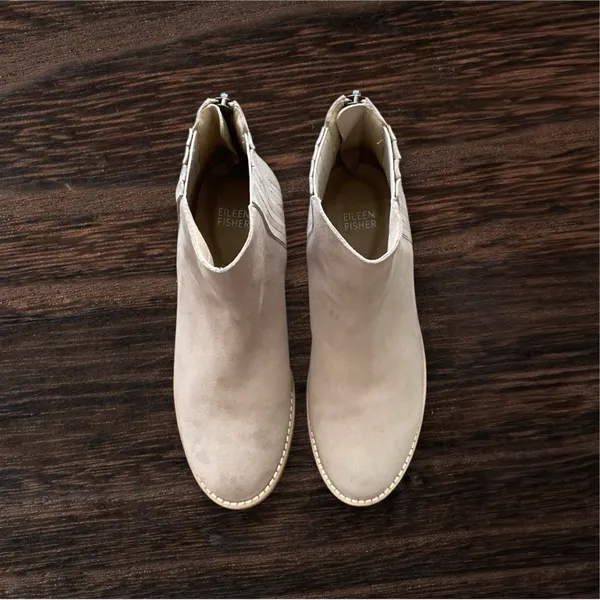 Eileen Fisher Taupe Ankle Booties - Image 2