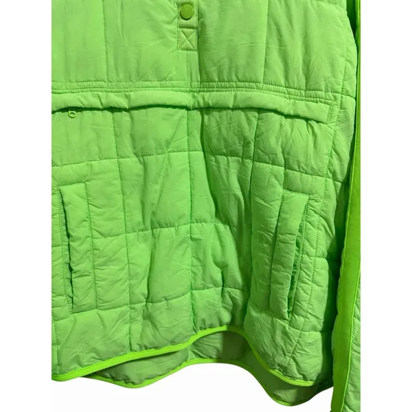 Free People Movement Pippa Packable Pullover Puffer Neon Lime Glow Women's Large - Image 10
