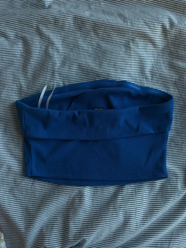 Tube top Blue Size XS - Image 3