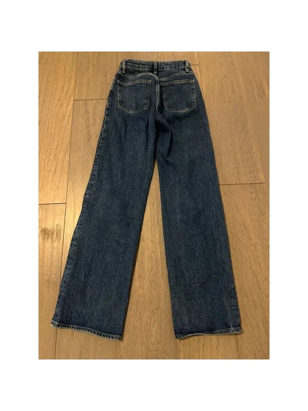 Aritzia Denim Forum Remy Hi-Rise Blue Wide Leg Jeans Women's Size 23 - Image 7