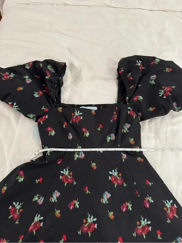 Hill House Matilda Black Ikat Floral Dress Size XS NWT - Image 9