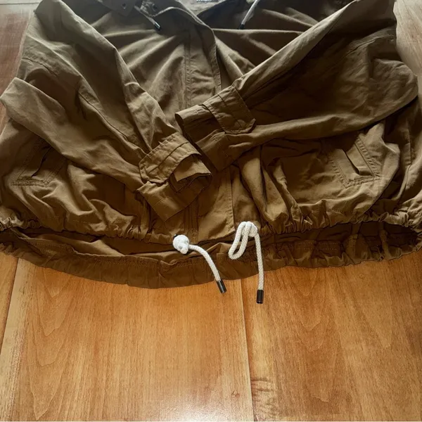 Old Navy Tan‎ Jacket with Snap Buttons and Zipper - Image 3