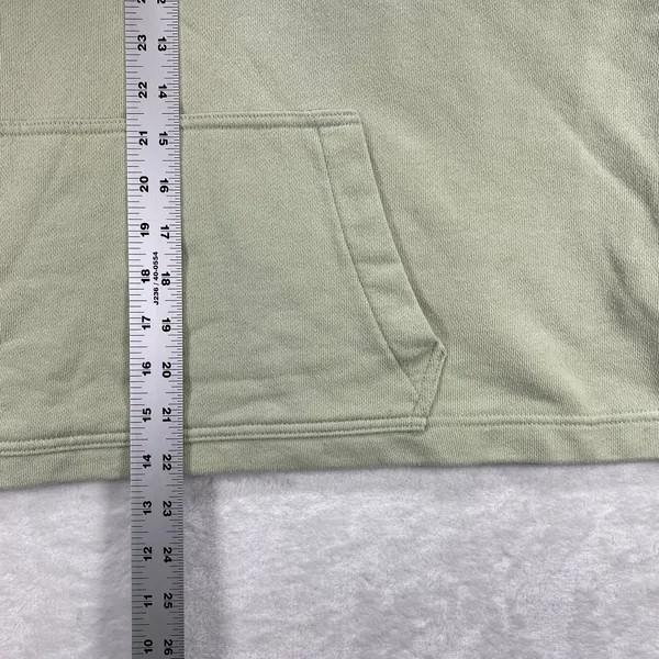 Madewell Hoodie Pullover Sweatshirt Pouch Pocket Balloon Sleeve‎ Green L - Image 3