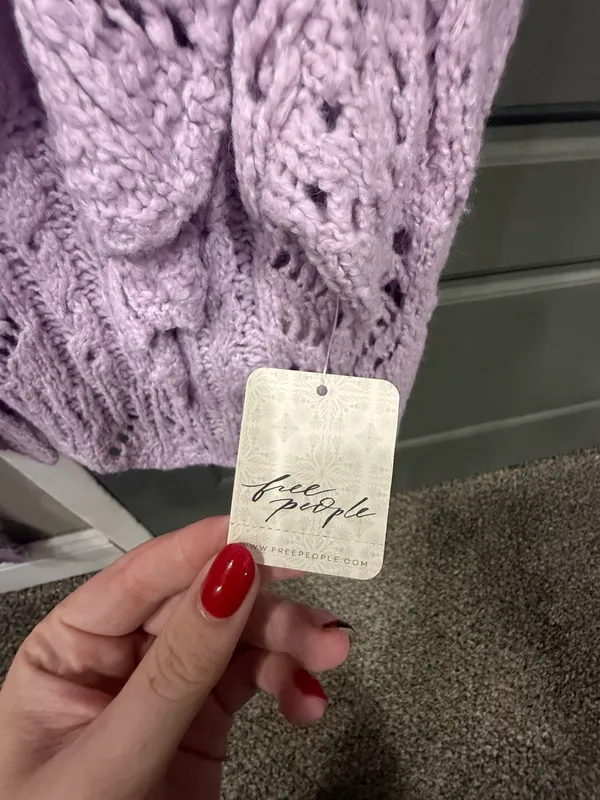 Free People Lavender Cardigan - Image 3