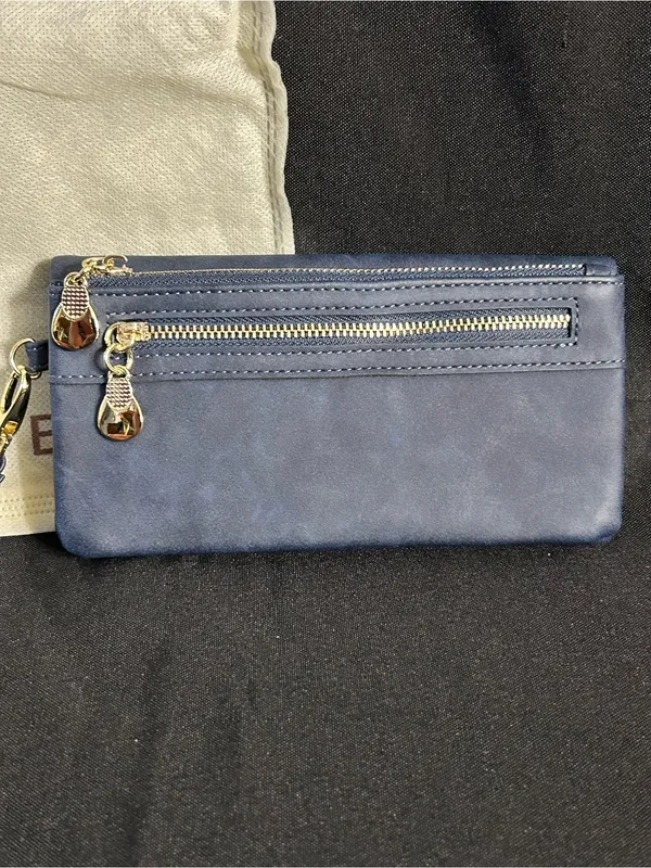 Lady Bei Bei Women’s Navy Wristlet Wallet & Dust Cover Bag NWT - Image 4