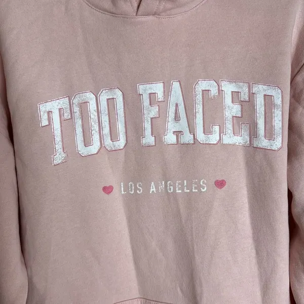 Too faced make up ladies‎ pullover hoodie cozy soft sweater size medium - Image 2