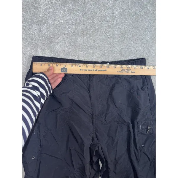 columbia pants womens cropped hiking cargo nylon pants black medium‎ - Image 7