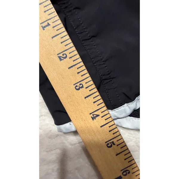 Nike Sportswear Womens Black Running Shorts Grey Trim Size M 8-10 vintage - Image 6