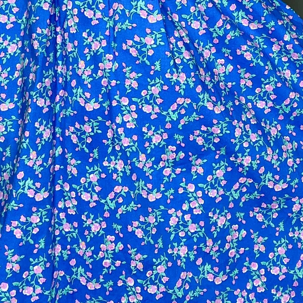 Mable Blue & Pink Floral Cottage Open Back Sleeveless Midi Dress - Image 7