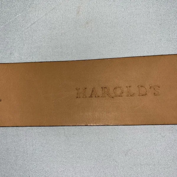 HAROLDS, leather belt size large. Brown - Image 7