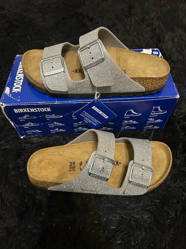 BIRKENSTOCK Arizona glittered sandals slippers shoes women’s eur 39 new - Image 7