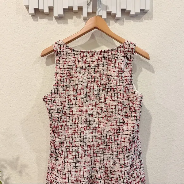 En Saison Everleigh Tweed Metallic Mini Dress in Ecru Multi Size Small NWT - Image 7