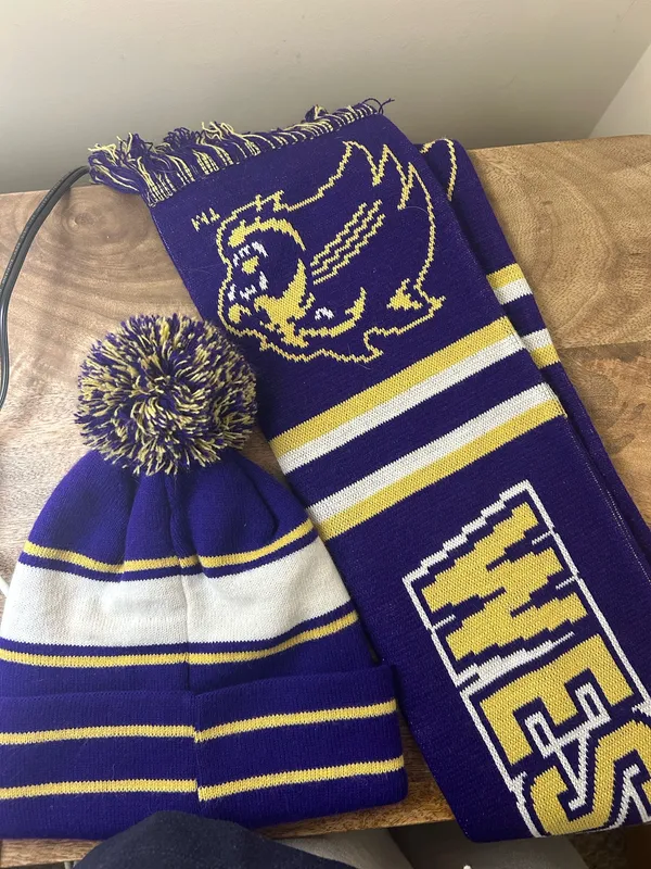 WCU Western Carolina beanie and scarf set - Image 2