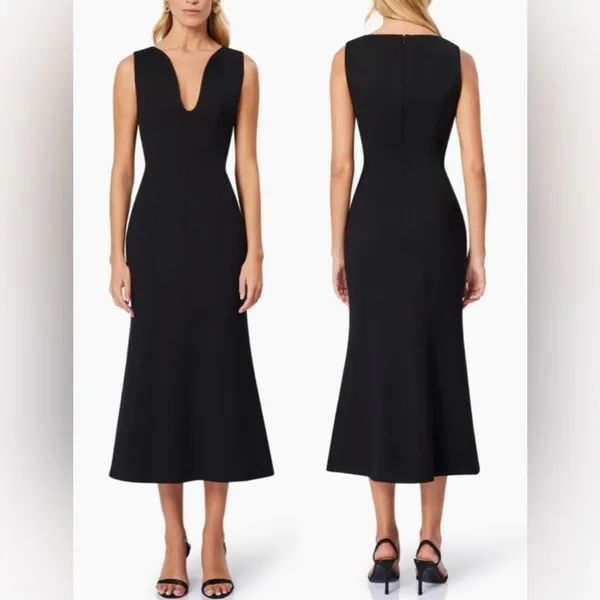 NWOT ELLIATT Eden Sleeveless Midi Dress Black SZ L - Image 2