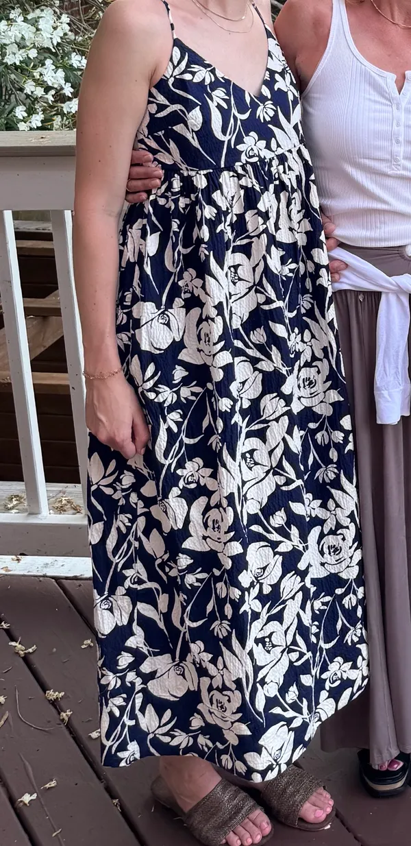 A New Day Navy Floral Maxi Dress - Image 4