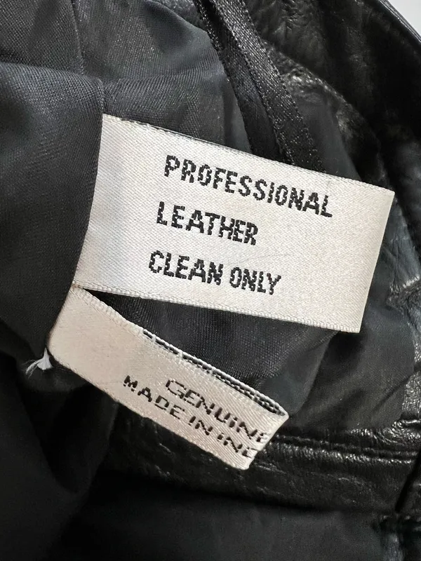Bernard Couture Ladies Leather Pants Size 14 - Image 6