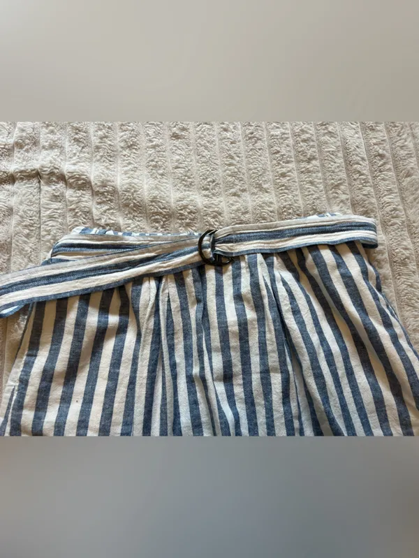 Loft blue and white strip summer skirt - Image 5