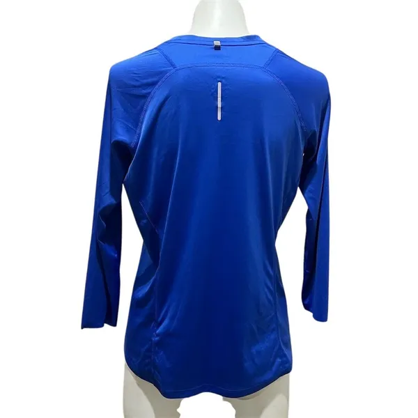 Nike Women's Long Sleeve Running Top Blue Size L Dri-Fit Activewear - Image 8
