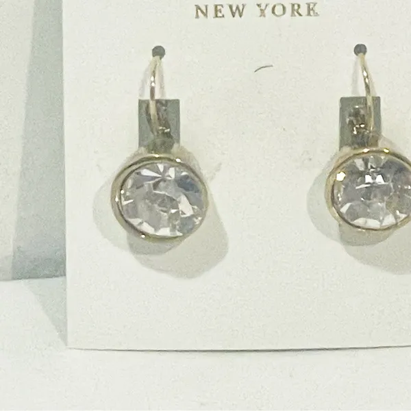 Kate Spade New York Clear/Gold Earrings Jewelry‎ NEW - Image 2