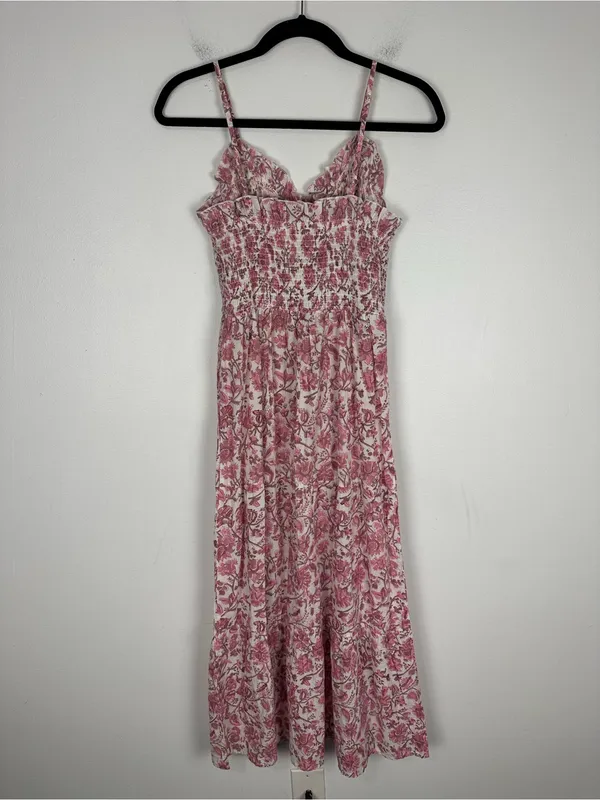 Anne Cate Willow Floral Cotton Midi Dress Women’s Sz Xs - Image 5