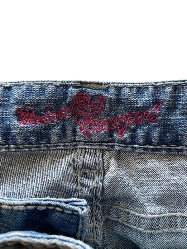 Rock & Roll Cowgirl Y2K Boyfriend Fit Cropped Jeans Blue Size 28 Summer Coastal - Image 3