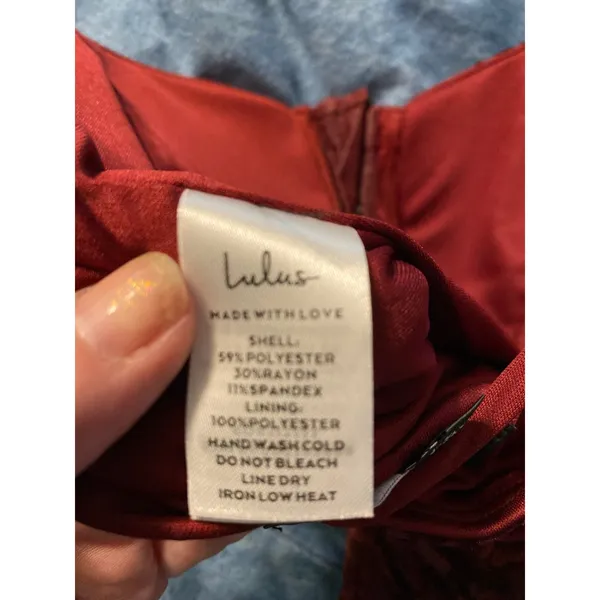 NWT Lulus Burgundy Velvet Floral Corset Top Bustier Hook-Eye Front Size XS - Image 6